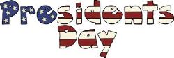 No School Monday/Presidents Day